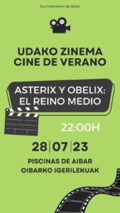CINE DE VERANO / UDAKO ZINEMA @ PISCINAS DE AIBAR