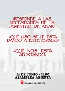 Asamblea abierta sobre el Gaztetxe @ Gaztetxe